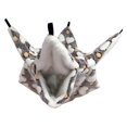 thumbnail image 3 of Accesorio de Jaula para Hamaca de Hámster, Juego Colgante de Doble Capa, Juguete de Nido Suave Cálido para Dormir para Animales Pequeños, Hurón, Plane Marrón Sunnimix Hamaca de hámster, 3 of 8