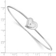 thumbnail image 2 of SS White Ice Diamond Heart Bangle Bracelet Inch "Bracelets, 2 of 5