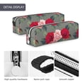 thumbnail image 4 of Vsdgher Rose Flowers Leather Pencil Case, Makeup Pouch, Zipper Pouch for Daily Essentials, Storage Organizer, Cosmetics and Stationary Bag, 4 of 7
