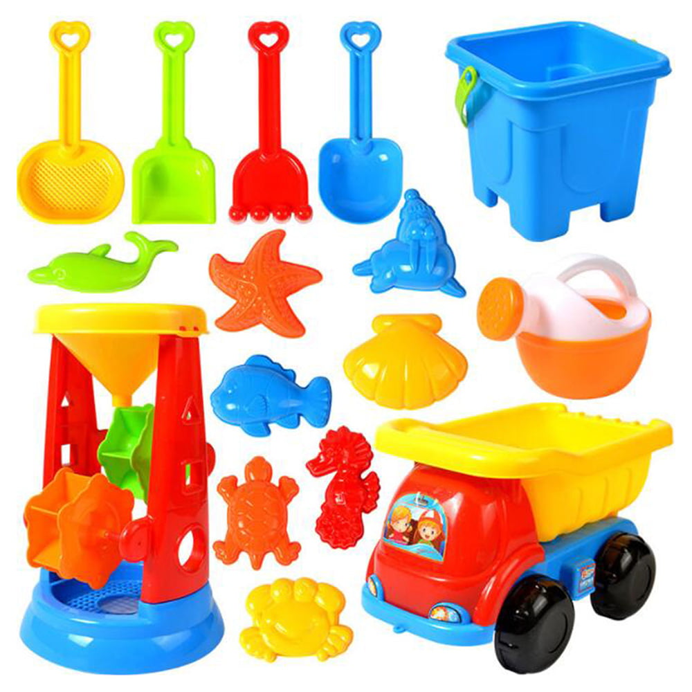 Details about   Kids Sandpit Toys Activity Child Play Outdoor Sand Beach Bucket Truck Rake More 