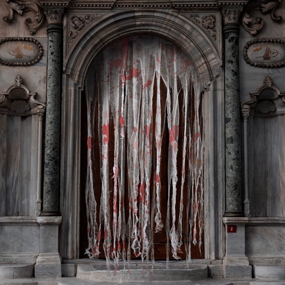 EBaokuup 3 Pcs 65" x 39" Bloody Halloween Doorway Curtains for Haunted House