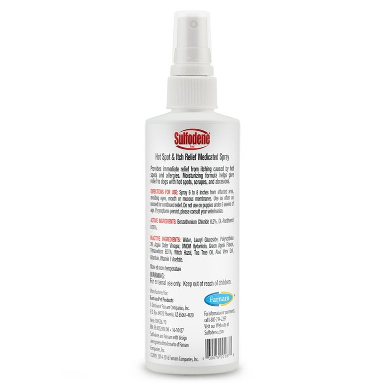 Sulfodene Hot Spot Itch Relief Medicated Spray for Dog 8oz