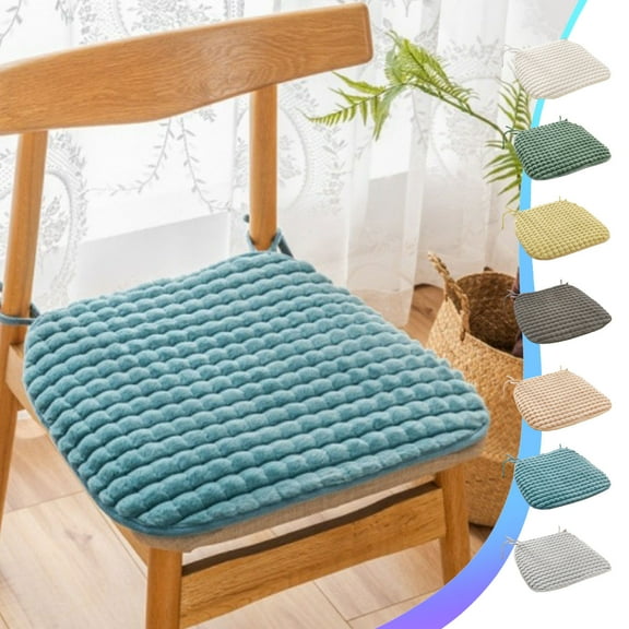 Plush Chair Cushion, U-Shaped Dining Stool Seat Cushion Featuring Soft Velvet Material and Non-Slip Bottom for Home Office and Entryway Use, Universal Design for All Seasons, Easy to Clean Blahzhy