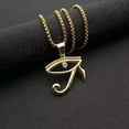thumbnail image 3 of CZ Pendentif de Protection Il d'Horus Égyptien sur Collier en Acier Inoxydable Symbole Égyptien Ancien de Protection, 3 of 5