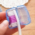 thumbnail image 3 of 5pcs/set Travel Toothbrush Head Cover Case Protective Caps Hike Camping Brush Germproof Protector Random Color, 3 of 8