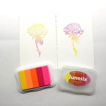 TEHAUX 1Pcs Ink Pads for Stamping Assorted Color for Fabric Wood Paper
