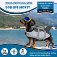 thumbnail image 2 of Chaleco salvavidas AOFITEE Shark Ripstop con flotabilidad para perros, 2 of 6