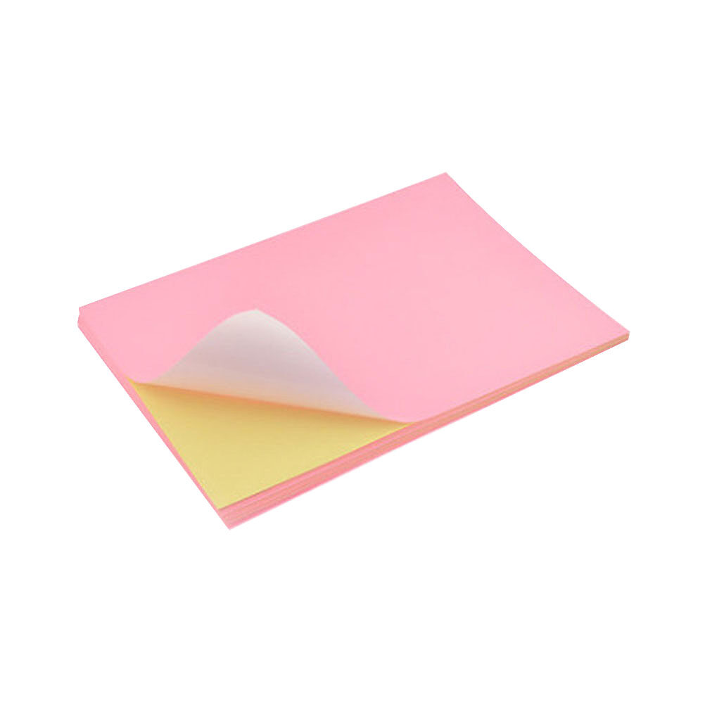 Color SelfAdhesive Printing Paper 50Pcs A4 Typing Paper Blabnk Label
