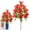 Red, variant on 18 Head Artificial Lily Flower One Piece Multicolor European Style Bridal Bouquet Wedding Home Decor 50cm Height Cloth Plastic MaterialforLeisure Bedroom Living Room