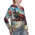 thumbnail image 6 of Honeii Beautiful Red Train Hot Air Balloon Pattern Womens Oversized Hoodies Long Sleeve Sweatshirts Pullover Fall Outfits with Pocket-X-Large, 6 of 7