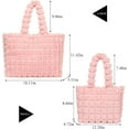 thumbnail image 3 of Furry Purse, Fluffy Tote Bag for Women Winter Faux Fur Bag Fuzzy Purse and Handbags, 3 of 7
