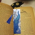 thumbnail image 1 of stanreset 5D Painting Tools Kit Leather Bookmark Book Marks DIY Craft With Tassel Peacock, 1 of 6