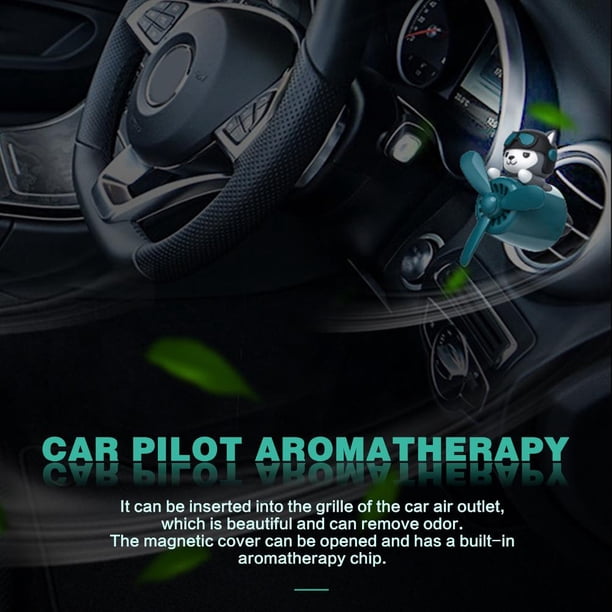 Ambientador de coche - Adornos de difusor de aromaterapia de ventilación de salida de aire (verde) Likrtyny Accesorios para autos y motos