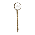 thumbnail image 1 of Clavier Symbole ctrl X Art Déco Mode Rétro Métal Cheveux Bobby Pin Chapeaux, 1 of 3
