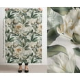 thumbnail image 3 of Soimoi Upholstery Fabric for Sofa, Chairs & Outdoor Dcor, Water-Resistant Home Dcor Fabric by the Yard, 56" Wide, Floral Theme, White, 3 of 7