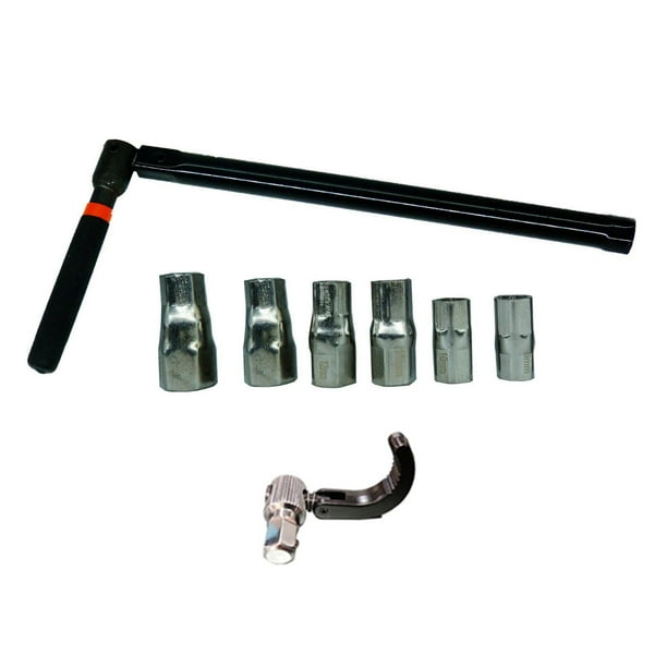 Llave para grifo llave de tubo para fontanero con enchufes y mandril llave para tuerca trasera de grifo duradera llave para fregadero lavabo 9 mm a 17 mm shamjiam Llave de