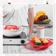 thumbnail image 4 of 1 pieza de vapor rojo, anillo de vapor de verduras - vaporizador de pollo inserto plegable de silicona para cocinar cocina vegetariana de mariscos adecuado para todo tipo de guisos, 4 of 4