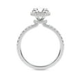 thumbnail image 3 of IGI Certified 1 Carat Emerald Shape Lab Grown Diamond Engagement Ring | 14K White Gold | Cleopatra Halo Diamond Ring | FG-VS1-VS2 Quality Friendly Diamonds, 3 of 6