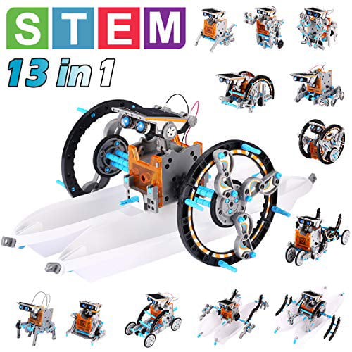 STEM Toys for Kids Ages 8-12 Year Old Boys & Girls Pakoo Solar Robot Toys STEM Toys 13 in 1 Science Kits for Kids DIY Educational Learning Science Building Toys