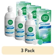 (3 pack) Opti Free Pure Moist Multi-Purpose Disinfecting Solution, 10 fl oz