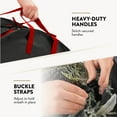thumbnail image 5 of Double Premium Christmas Wreath Storage Bag 30”, With Compartment Organizers For Christmas Garlands & Durable Handles, Protect Artificial Wreaths - Holiday Xmas Bag Made of Tear Proof 600D Oxford, 5 of 7
