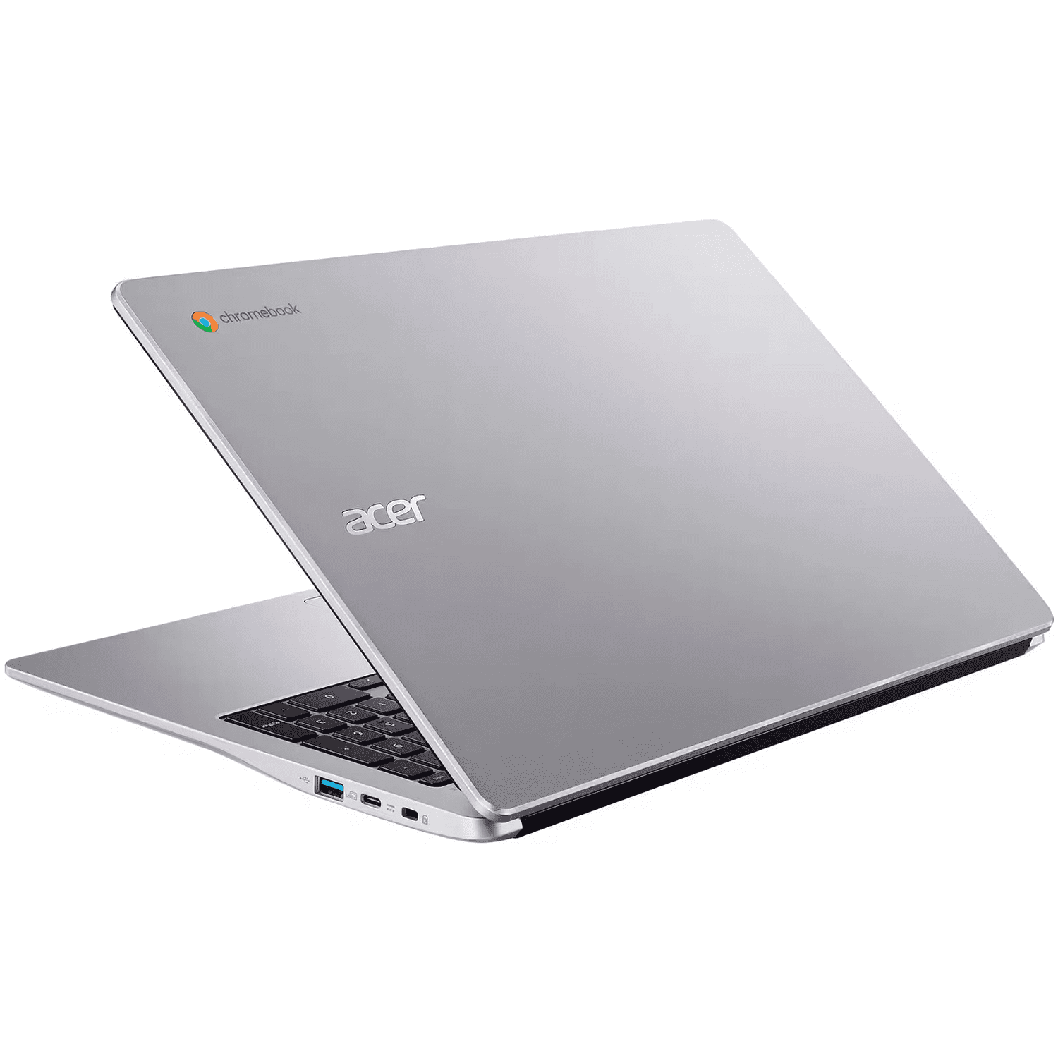Acer Chromebook 315 15.6" Full HD Laptop, Dual Core Intel Celeron N4500, 4GB RAM 64GB eMMC, Numeric Keypad, Wi-Fi 6, Type-C, Chrome OS, Silver