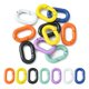 thumbnail image 1 of 10Pcs Spray Painted Alloy Spring Gate Rings Oval Ring Mixed Color 25x15.5x4mm inner diameter: 16x7.5mm, 1 of 6