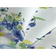 thumbnail image 4 of Ambesonne Blue Quilted Bedspread Set 3 Pcs, Bridal Leaves, King Size, Yellow Blue, 4 of 5