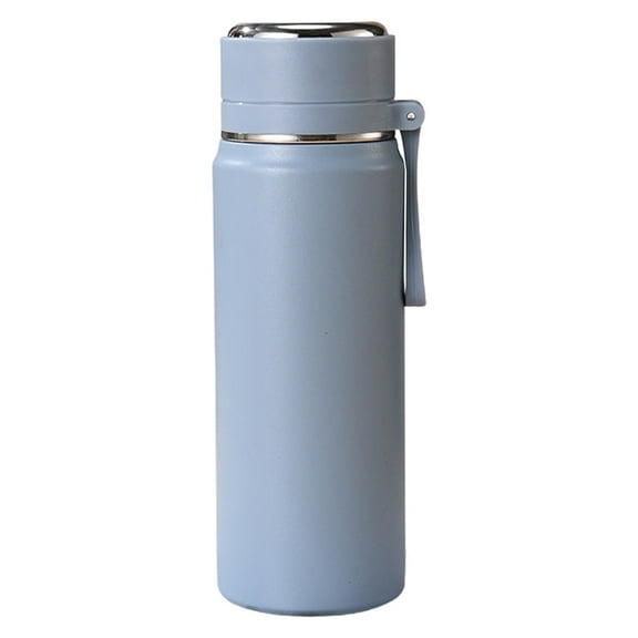 Insulated Water Bottles,2Sizes Stainless Steel Water Bottle with Strap,Insulated Water Bottle Small Mouth Water Bottle for Sports & Travel, BPA Free, Leak-Proof, 1Pc, Multicolor(Navy1,2.9x2.9x8.6")