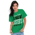 thumbnail image 4 of Xmas Dear Santa Its My Sister's Fault Men's Graphic T Shirt Tees Brisco Brands S, 4 of 6