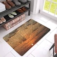 thumbnail image 3 of MKHERT Sunset with Clouds in Stained Glass Window Abstract Background Doormat Rug Home Decor Floor Mat Bath Mat 30x18 inch, 3 of 3