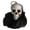 Black, variant on Black Scary Skull Head Hanging Halloween Ghost Prop Decor, Spooky Outdoor Yard Tree And Haunted House Chilling Ambiance, Weather Resistant Tear Proof Fabric For Trick Or Treat Guests