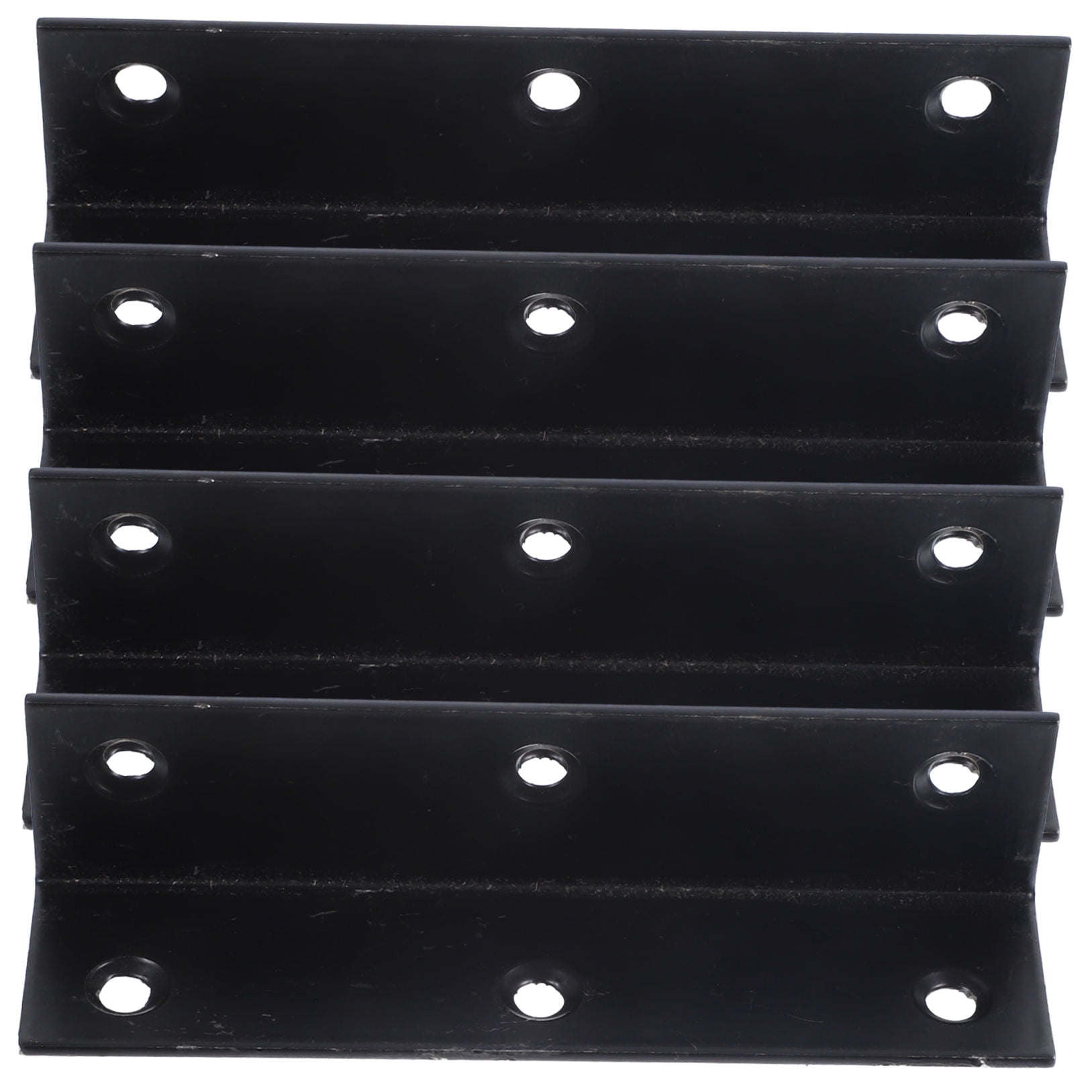 WHAMVOX 4-Pack Heavy Duty L-Shaped Angle Iron Shelf Brackets, Strong Right Angle Support Hardware for Wood Shelving