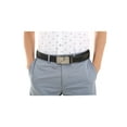 thumbnail image 2 of Unique Bargains Men Sliding Buckle Holeless Adjustable PU Ratchet Belt Black 125CM, 2 of 7