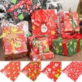 thumbnail image 2 of 5Pcs/Set Gift Wrapping Paper Bright Color Christmas Theme Tear-Resistant Colorful Gift Package Exquisite Printed Packing Papers for Christmas, 2 of 10