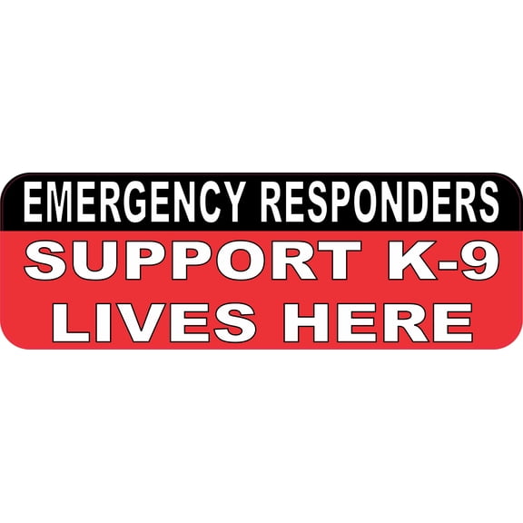 12in x 4in Support K9 Magnet Vinyl Truck Door Car Magnetic