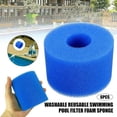 thumbnail image 4 of Esponja de filtro de piscina de 6 uds, cartucho de espuma de repuesto, filtros de espuma para bañera de hidromasaje, bioesponja lavable reutilizable azul, 4 of 4