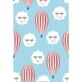 thumbnail image 2 of GreenDecor 5x7ft Cartoon Clouds Fire Balloons Baby Shower Decorations Photo Backdrop Photography Studio Background, 2 of 4