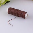 thumbnail image 2 of 1 Roll 0.8mm 25 Meters Thread for Leather Sewing Leather Crafts Hand Stitching and Jewelry Crafts - Deep Brown, 2 of 9