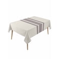 thumbnail image 2 of Simple Farmhouse Style, Tablecloth Rectangle Table Cloths 54x108, Waterproof Tablecloth Outdoor Table Cloth, Abstract Grey Geometric Stripe Washable Table Cover for Kitchen Dinning Party, 2 of 8