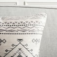 thumbnail image 3 of SAFAVIEH Samira Geometric Pillow, 17" x 17", Beige/Black, Set of 2, 3 of 5