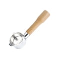 thumbnail image 1 of 54Mm Coffee Bottomless Portafilter With Filter Basket & Wooden Handle Replacement For Breville 880/870/850 Coffee Machine Tool Reusable Alloy Filters Coffee Extraction Accessories, 1 of 6