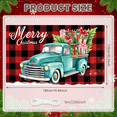 thumbnail image 6 of Retro Truck Decoration Christmas Banner Holiday Gifts Festive Design Snow Background for Winter Celebrations Indoor Party, 6 of 9