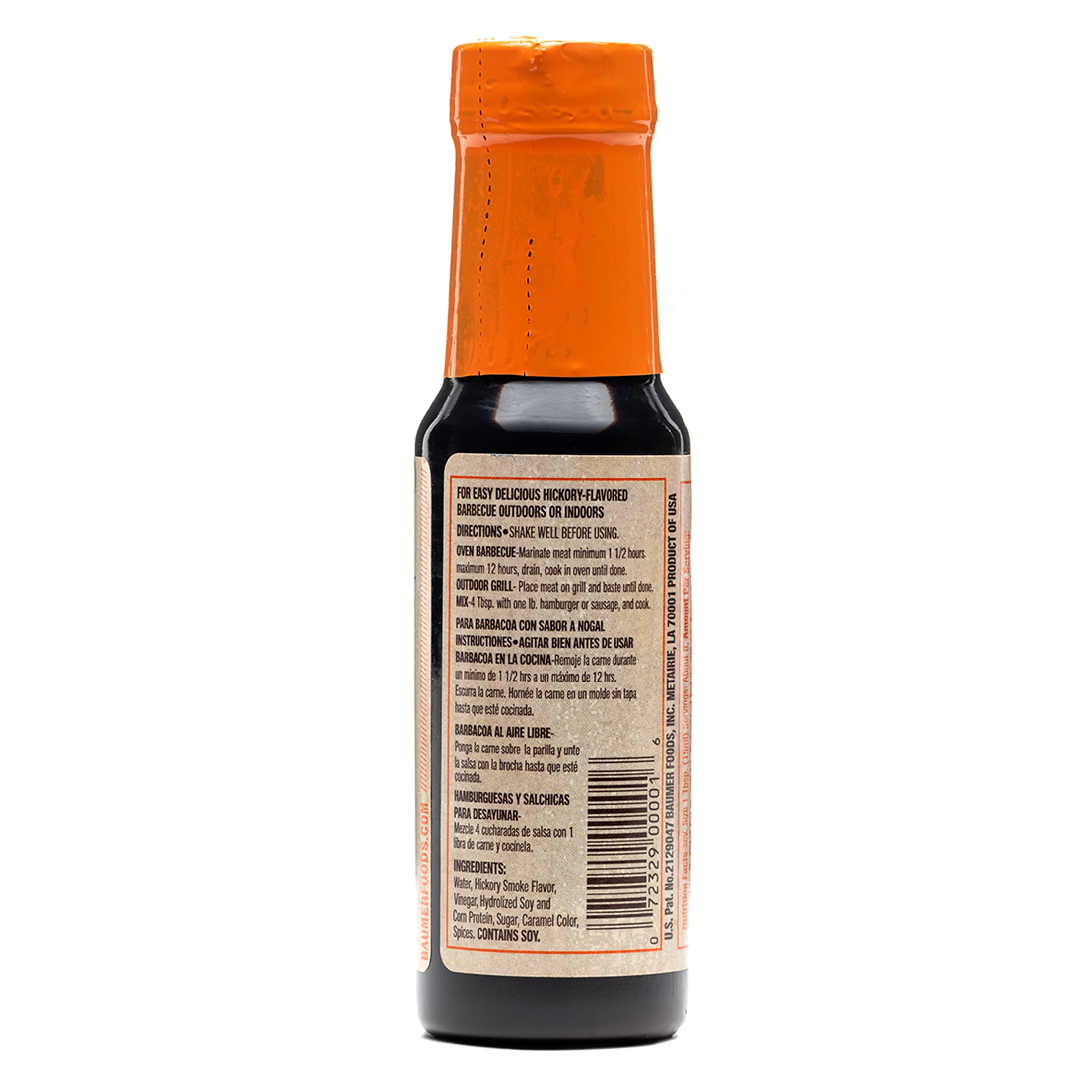 (4 pack) Figaro Hickory Liquid Smoke & Barbecue Marinade, 4 fl oz