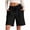 v#32Black130, variant on Rggeeun Women Shorts Solid Color Elastic High Waist Knit A Line Soft Loose Fit With Side Pockets & Adjustable Tie For Summer Daily Wear Cozy Hot Pants,Black,L