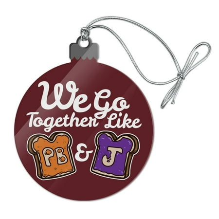 Peanut Butter and Jelly Together PB&J Best Friends Acrylic Christmas Tree Holiday (Peanut Butter And Jelly Best Friend Necklaces)