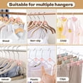 thumbnail image 4 of Clothes Hanger Connectors - 60 Pcs Multi-Level Cascading Hooks, Heavy Duty Plastic Mini Hooks for Space Saver Closet Organizer, 4 of 7