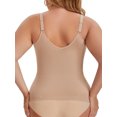 thumbnail image 3 of INSPIRE CHIC Tank Tops for Women Plus Size Tummy Control Seamless Bodyshaper V Neck Slimming Compression Cami Shapewear XXL Brown, 3 of 6