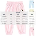 thumbnail image 6 of Bixock Toddler Boys and Girls Pants Cotton Elastic Waist Printed Casual Pants Soft Breathable Workout Activewear Toddler Clothings Size 9-12Months, 6 of 6