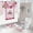 2716SD-4Pcs set, variant on Cosmetics Perfume and Flower Shower Curtain Choose Your Own Size Custom 3D Printed Bathroom r Set With Hanging Curtain